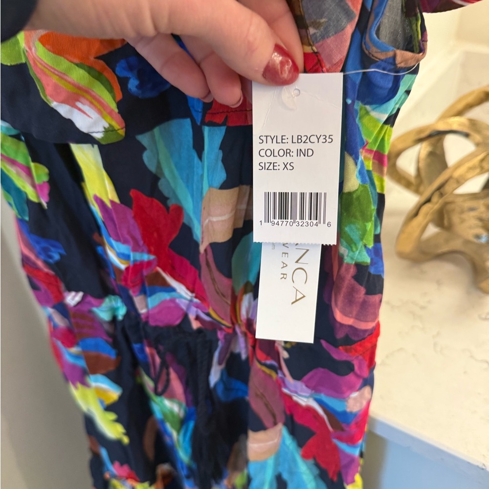 La Blanca By The Sea Off The Shoulder Cover Up Dress XS NWT - Picture 4 of 5
